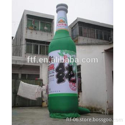 Striking inflatable advertising beer bottle model for commercial publicity exhibition